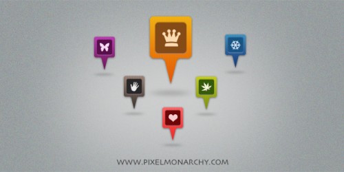 Map Icons / Markers Collection (PSD)