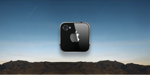 iPhone 4 Icon - Backview
