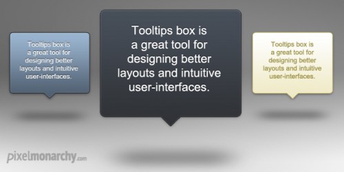 Tooltip Popup Boxes 8211; Free PSD Template