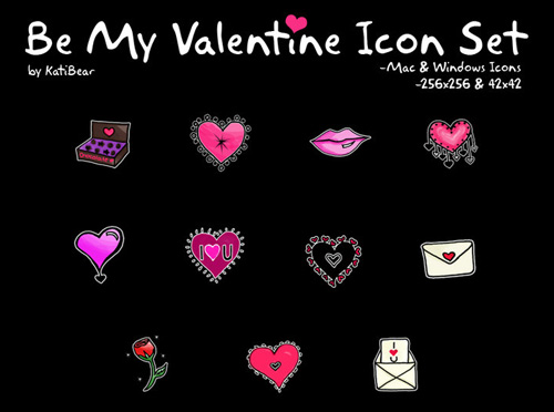 Be My Valentine Comp Icon Set