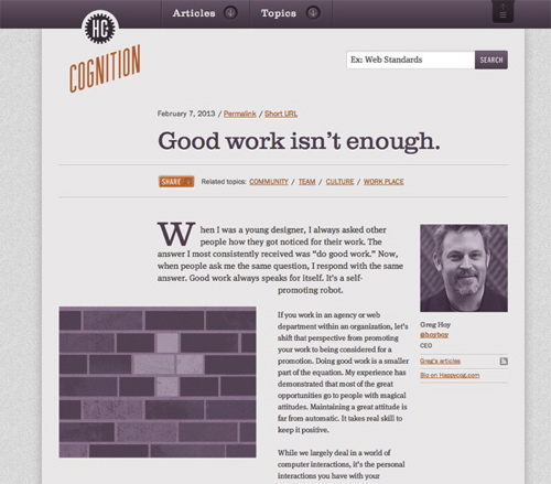 Cognition by Happy Cog