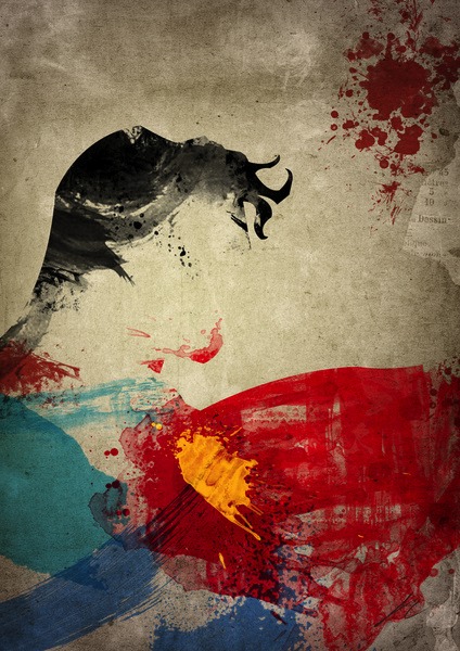 Super Heros Painted Superman