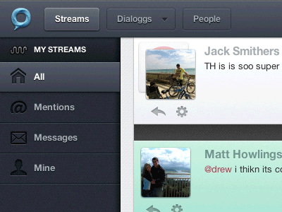 Dialogs Collapsable Menu
