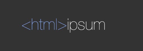 HTML Ipsum