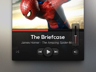 Dark UI Music Player