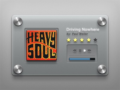 Glass Music Player