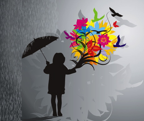 Blooming in the rain